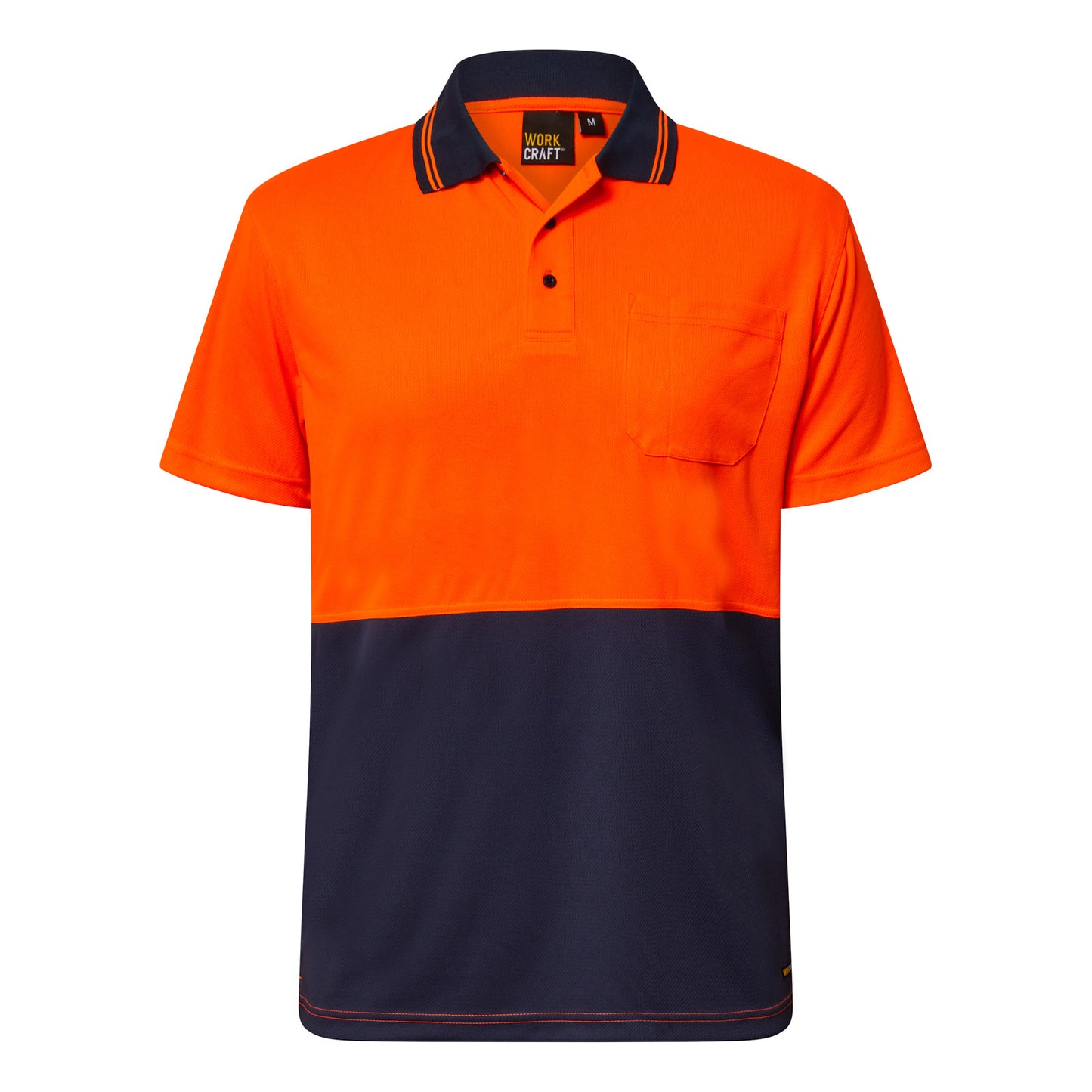 WSP201-Hi Vis Two Tone Ss Polo Pocket