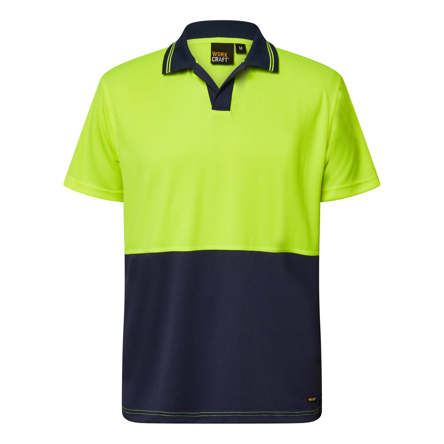 WSP205-Hi Vis Two Tone Ss Laundry Polo