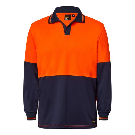 WSP206-Hi Vis Two Tone Ls Laundry Polo