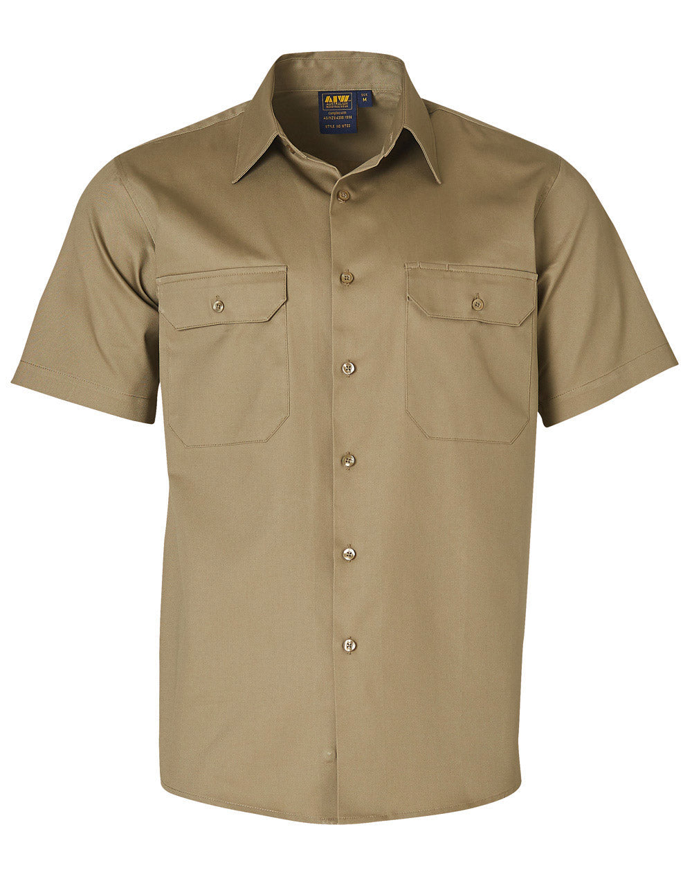 WT03 Cotton Drill Short Sleeve Work Shirt