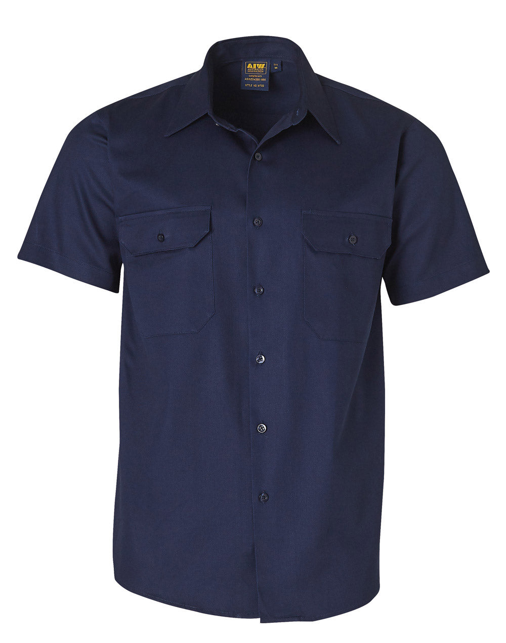 WT03 Cotton Drill Short Sleeve Work Shirt