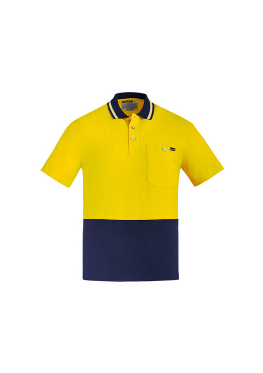 ZH435-Mens Hi Vis Cotton S/S Polo