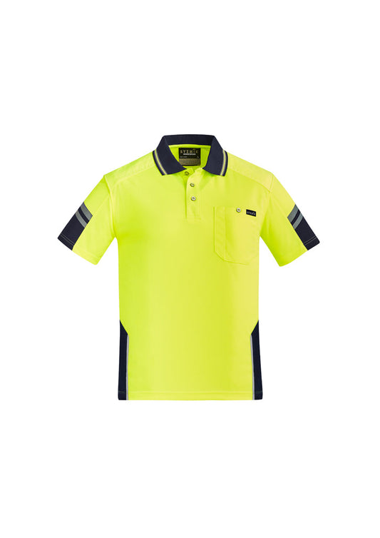 ZH465-Mens Reinforced Hi Vis Squad S/S Polo