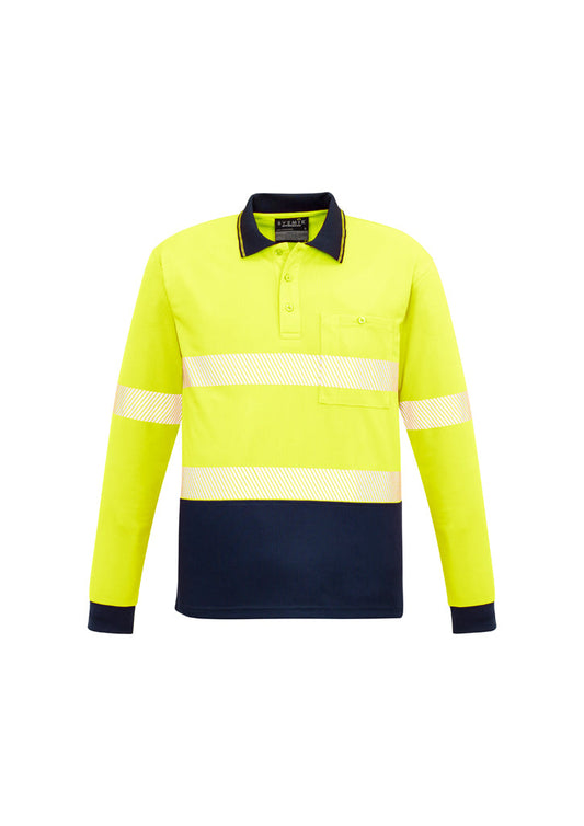 ZH530-Unisex Hi Vis Segmented L/S Polo - Hoop Taped