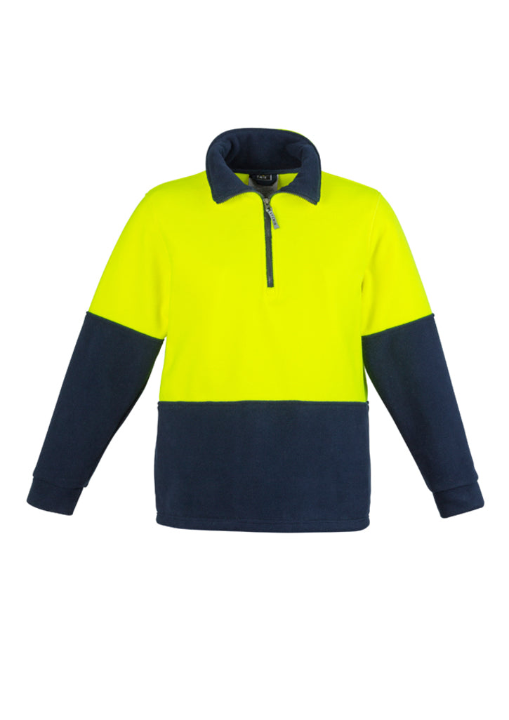 ZT460-Unisex Hi Vis 1/2 Zip Polar Fleece Pullover