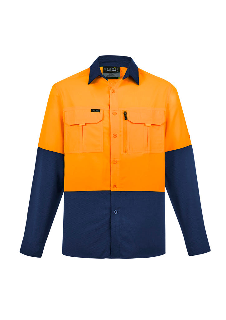 ZW468-Mens Hi Vis Outdoor L/S Shirt