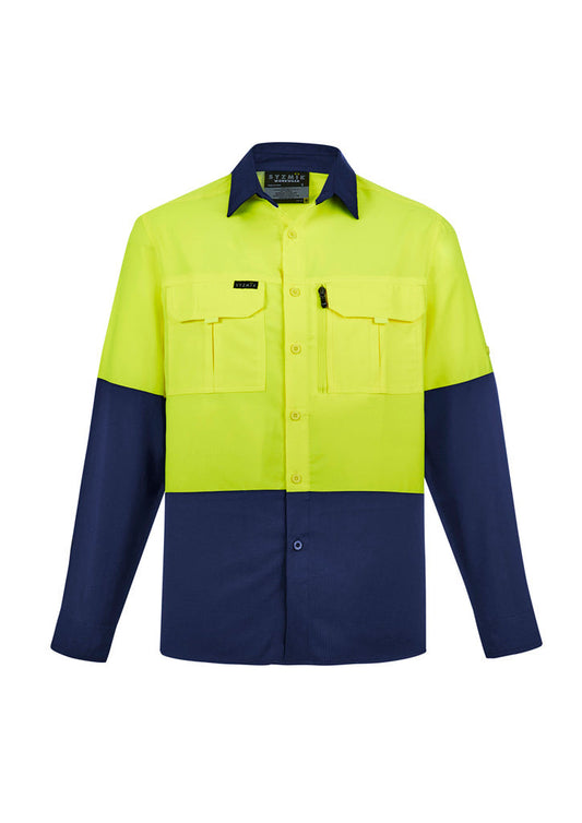 ZW468-Mens Hi Vis Outdoor L/S Shirt