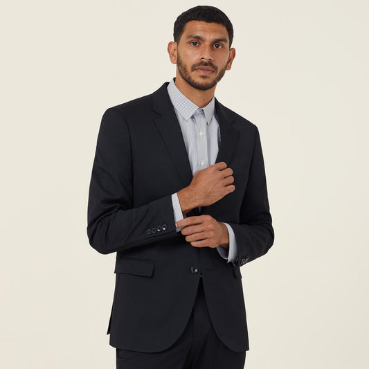 CATBA2-POLY VISCOSE STRETCH TWILL 2 BUTTON JACKET