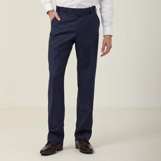 CATCEC-SHARKSKIN FLAT FRONT PANT