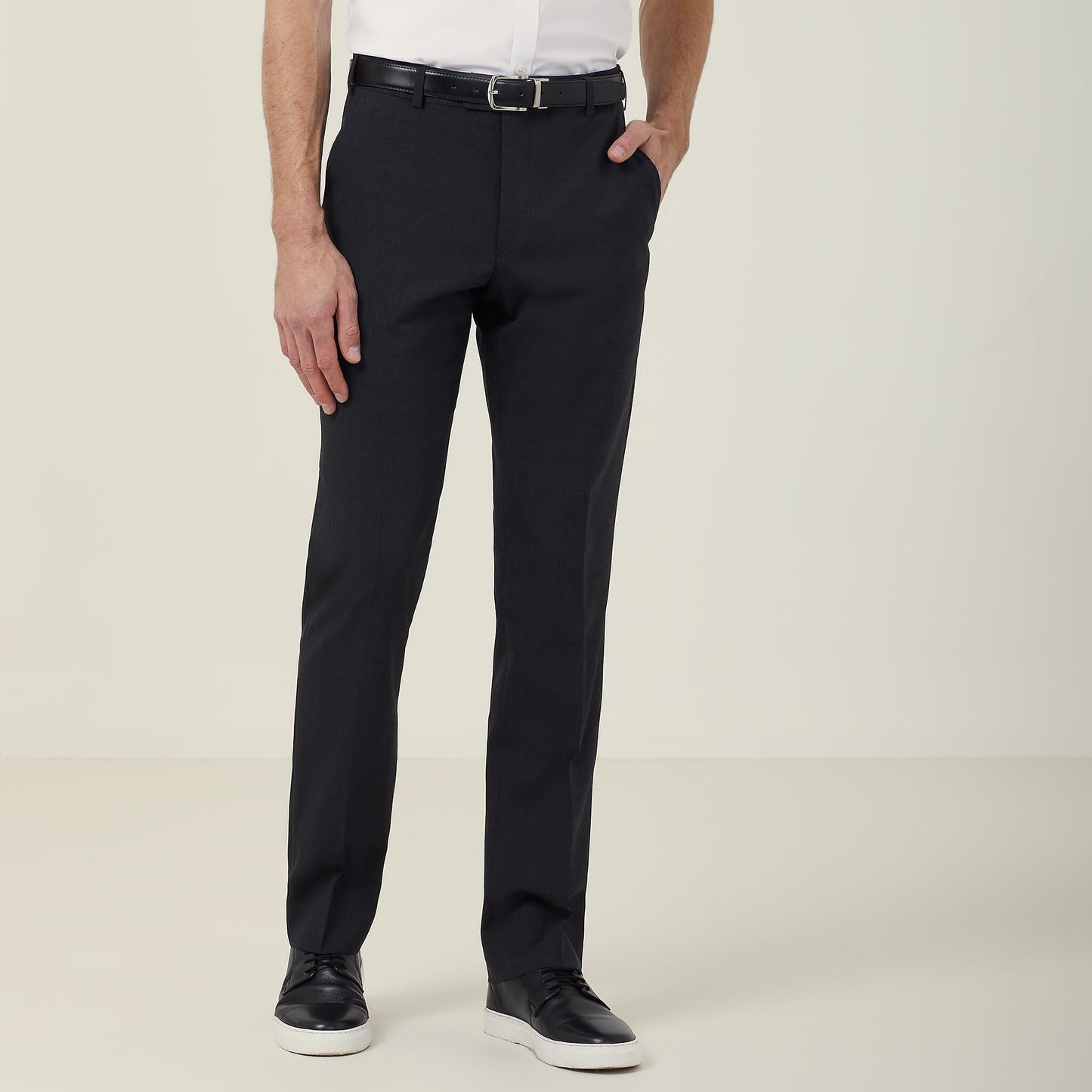 CATCFC-STRETCH WOOL BLEND SLIM LEG PANT