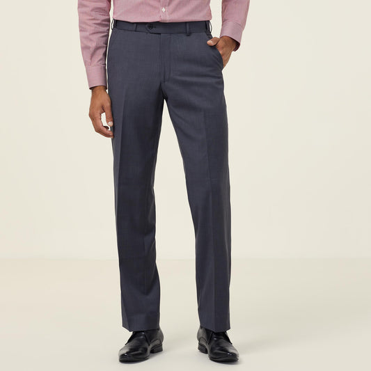 CATCFW-SHARKSKIN FLAT FRONT PANT