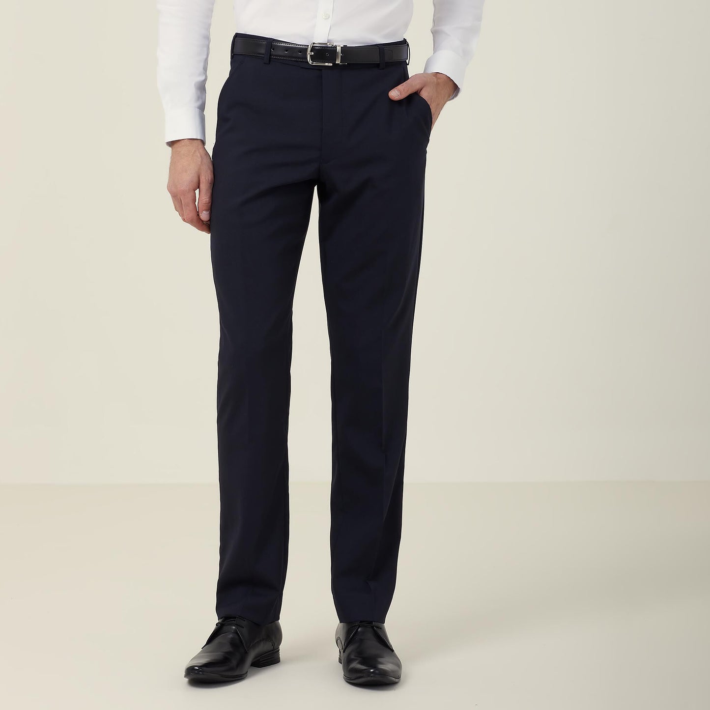 CATCGJ-STRETCH WOOL BLEND SLIM LEG PANT