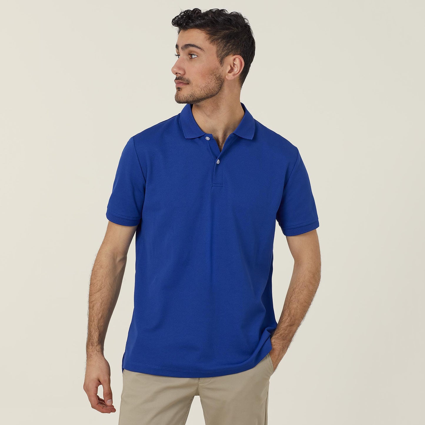 CATJ2M-POLYFACE SHORT SLEEVE POLO-ANTIBACTERIAL