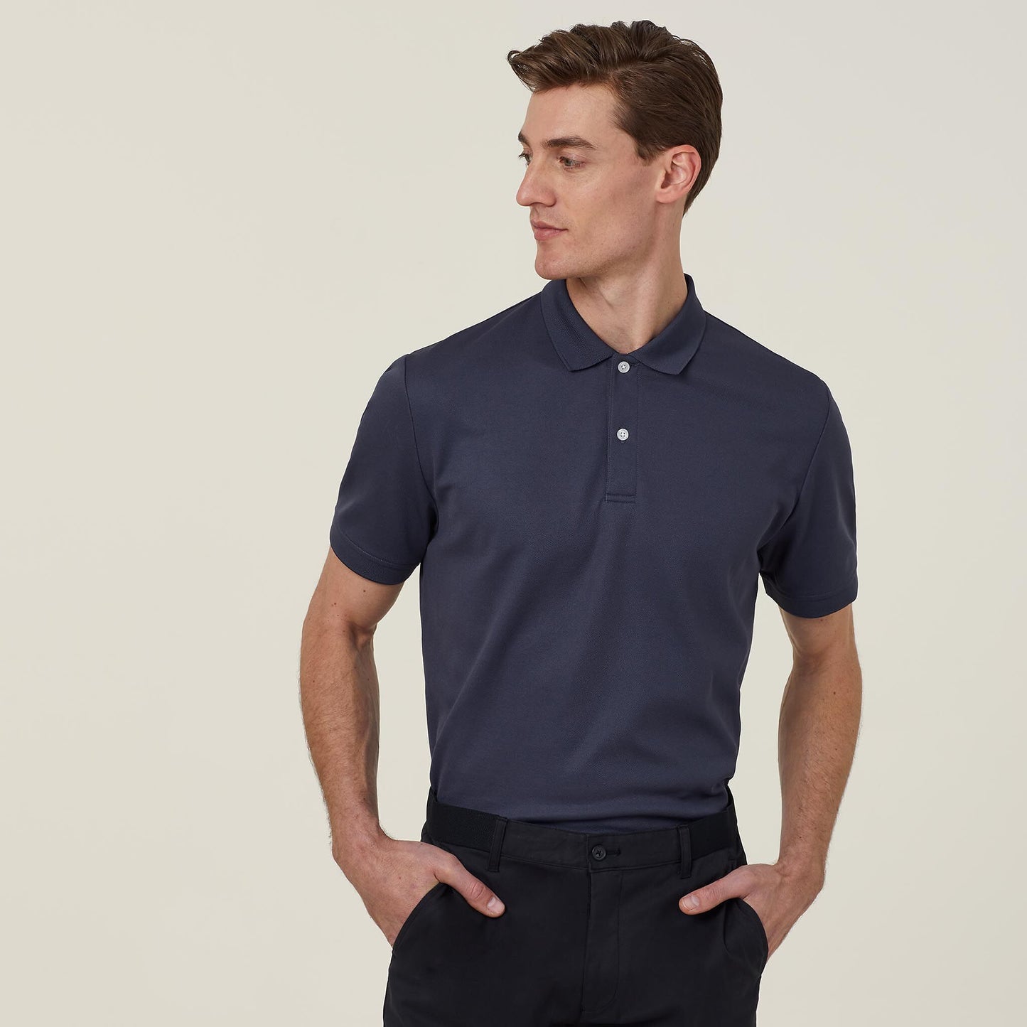 CATJ2M-POLYFACE SHORT SLEEVE POLO-ANTIBACTERIAL