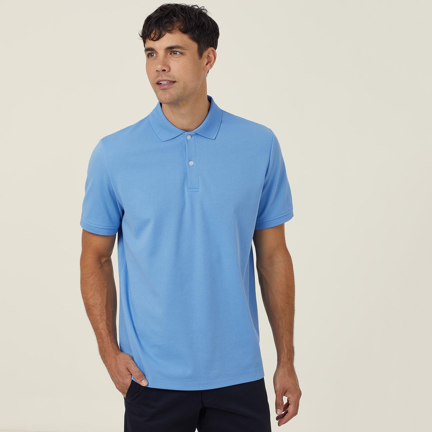 CATJ2M-POLYFACE SHORT SLEEVE POLO-ANTIBACTERIAL