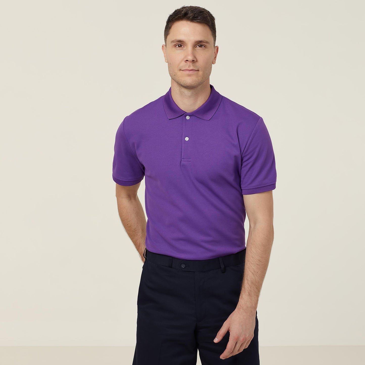 CATJ2M-POLYFACE SHORT SLEEVE POLO-ANTIBACTERIAL