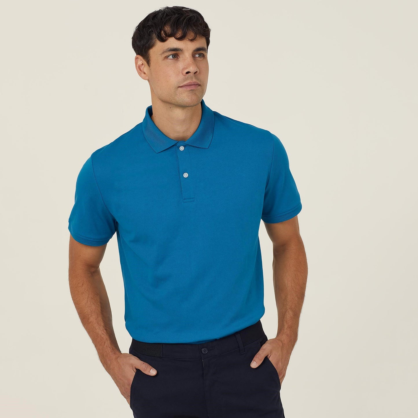 CATJ2M-POLYFACE SHORT SLEEVE POLO-ANTIBACTERIAL