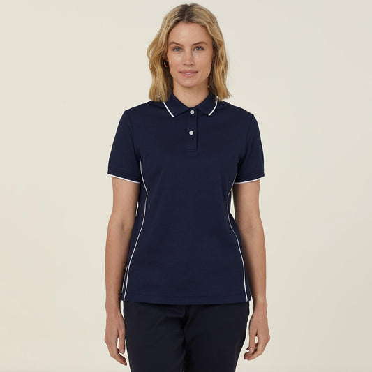 CATUF7-ANTIBACTERIAL POLYFACE SHORT SLEEVE TIPPED POLO