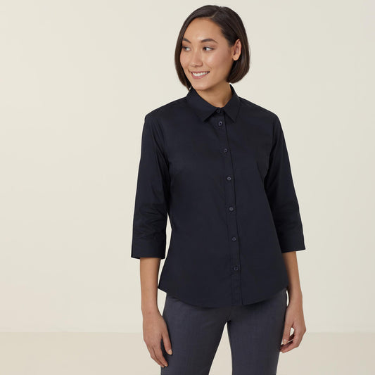 CATUKY-AVIGNON STRETCH 3/4 SLEEVE SHIRT