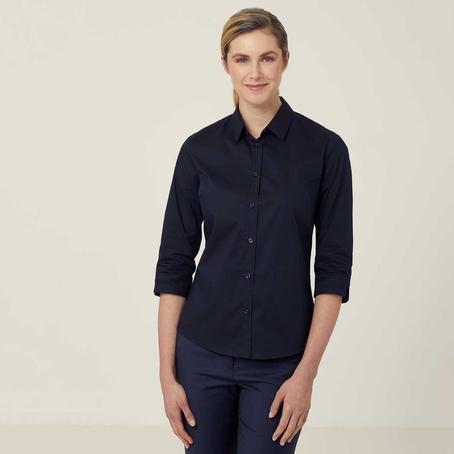 CATUKY-AVIGNON STRETCH 3/4 SLEEVE SHIRT