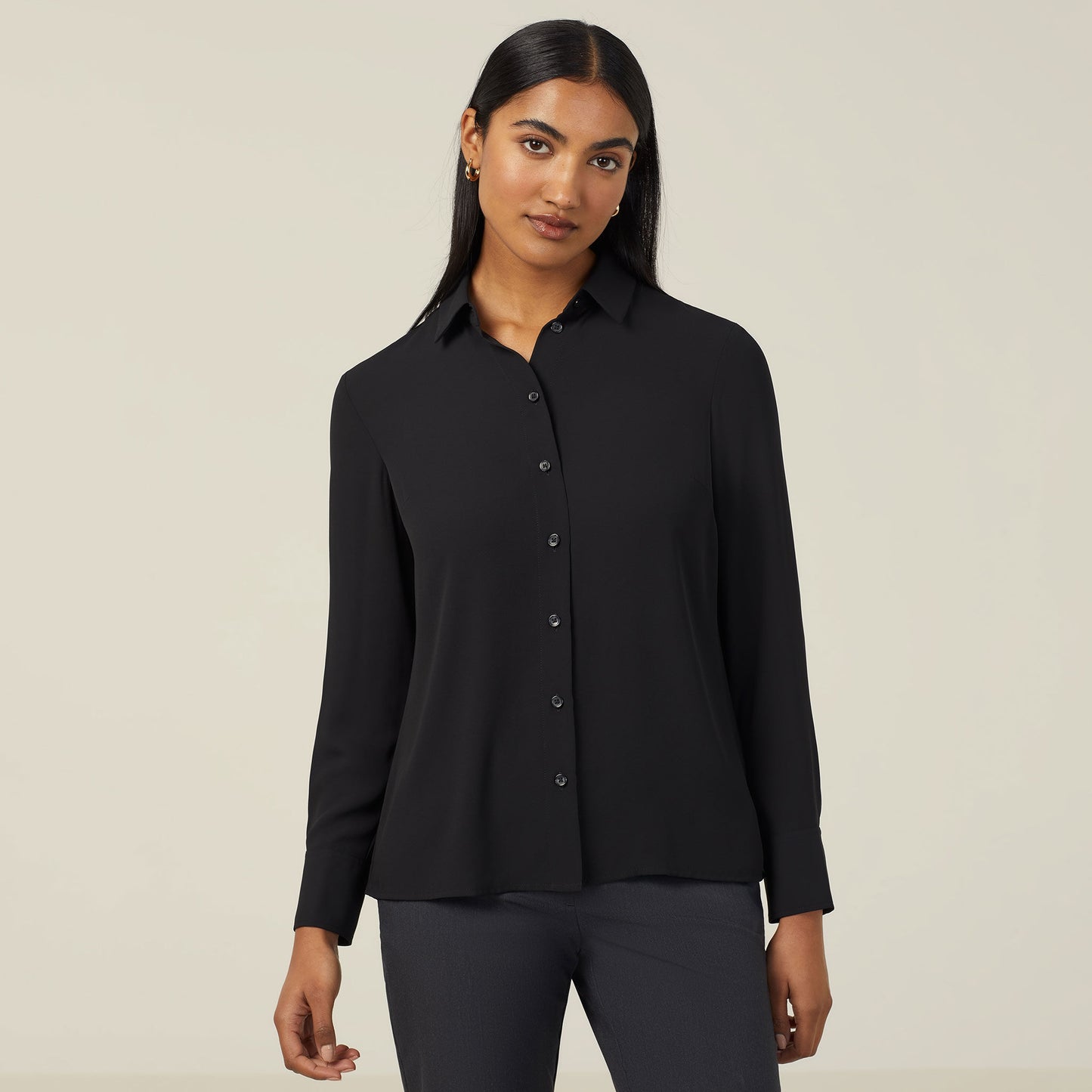 CATUQY-GEORGIE LONG SLEEVE UNSTRUCTURED SHIRT