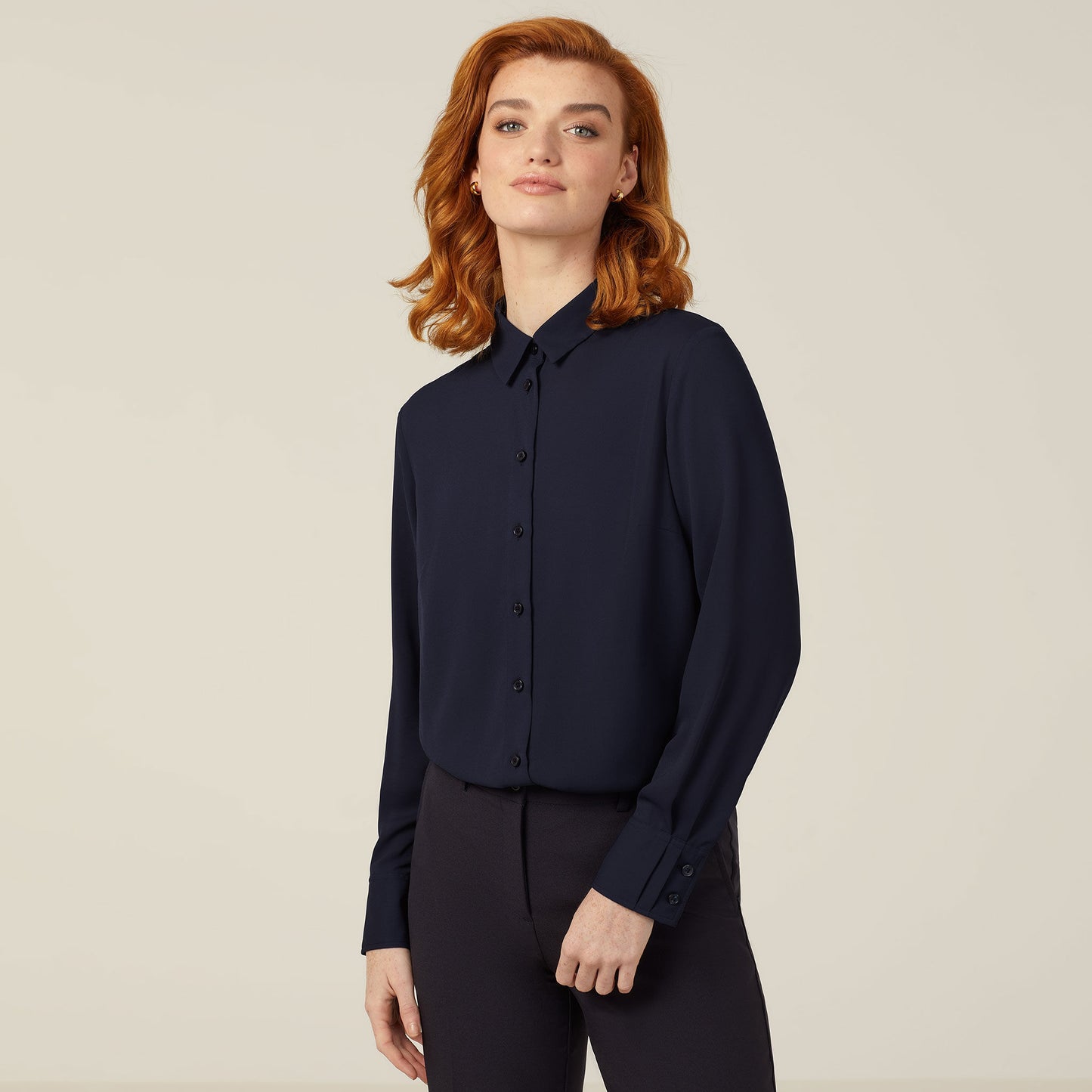 CATUQY-GEORGIE LONG SLEEVE UNSTRUCTURED SHIRT