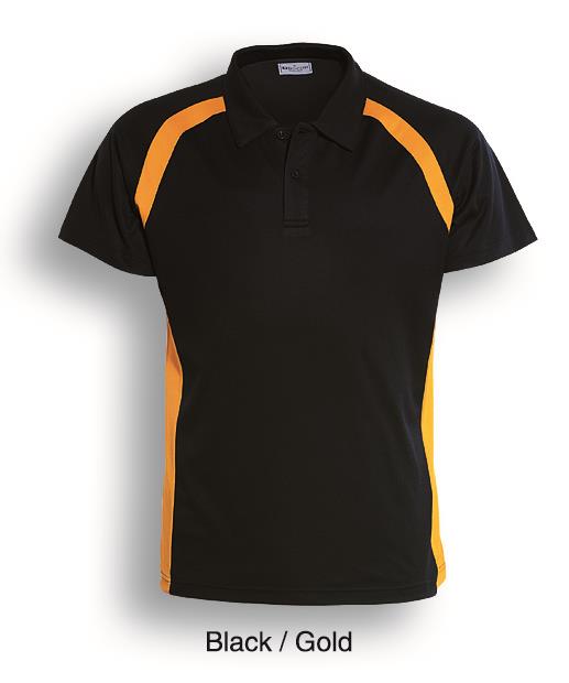 CP0919-Men's Team Essentials Contrast Panel Polo.