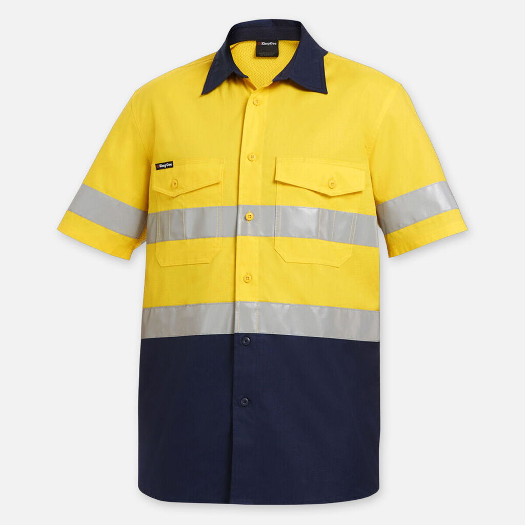 K54885-Workcool 2 Reflective Spliced Shirt S/S