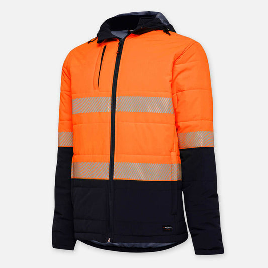 K55015-Reflective Puffer Jacket