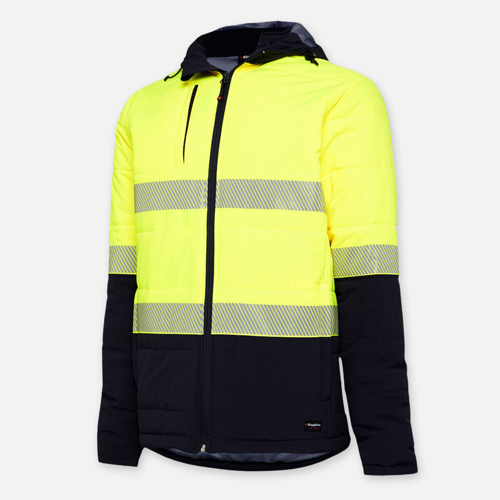 K55015-Reflective Puffer Jacket