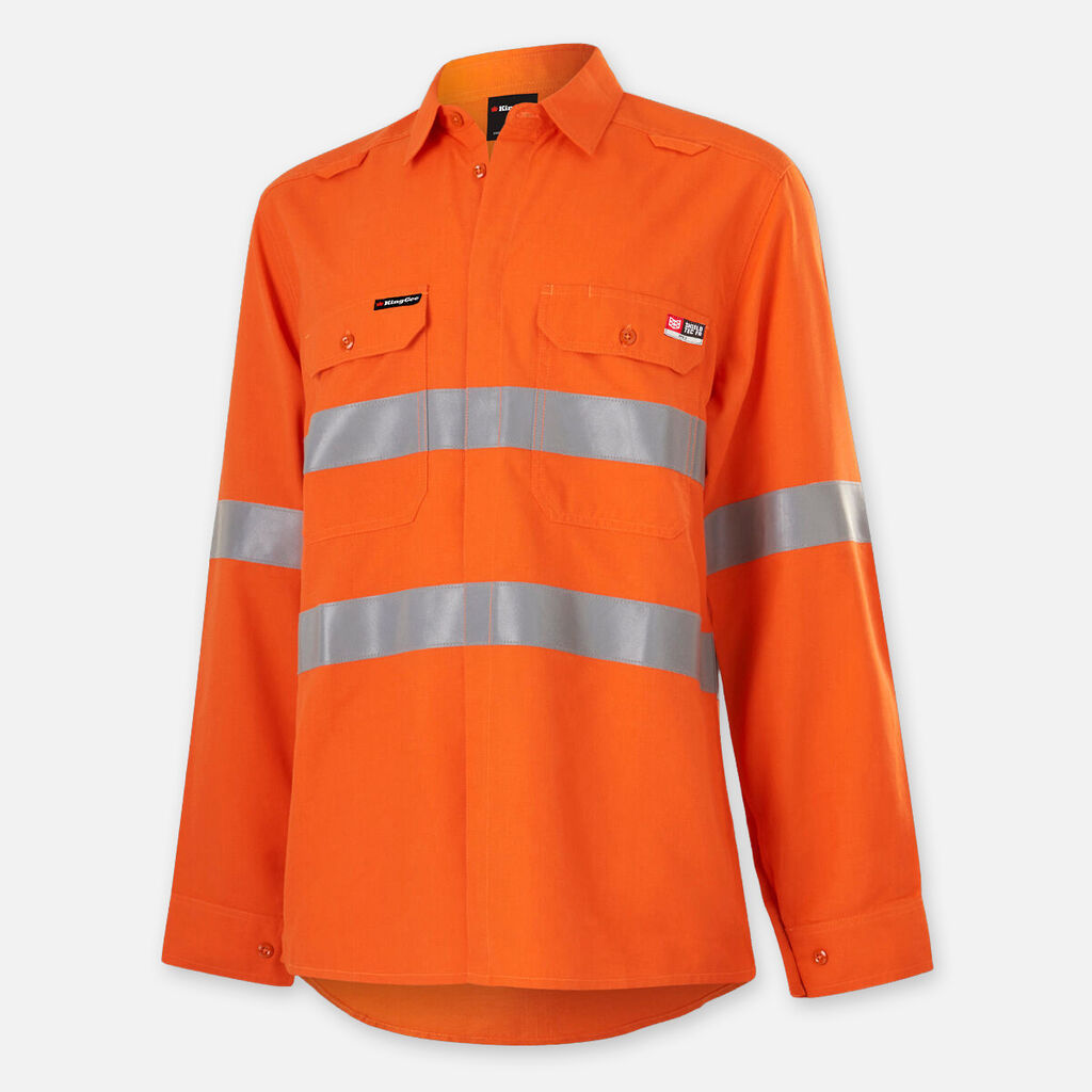 K84003-Women's Shieldtec Lenzing FR Hi-Vis LS Shirt T (New)