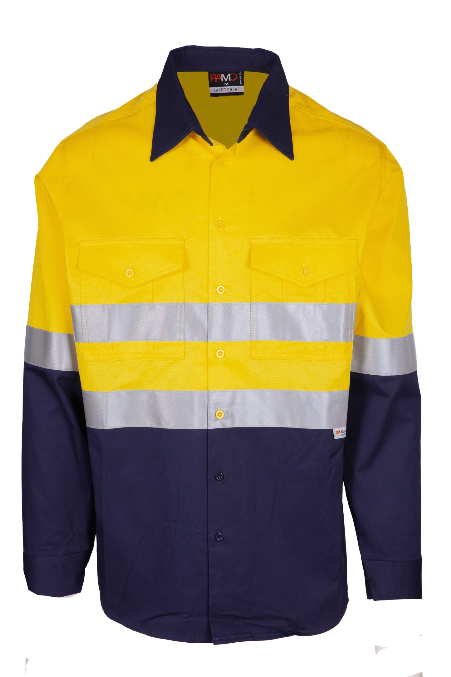 S007LP-100% Combed Cotton Drill Long Sleeve Shirt - 3M