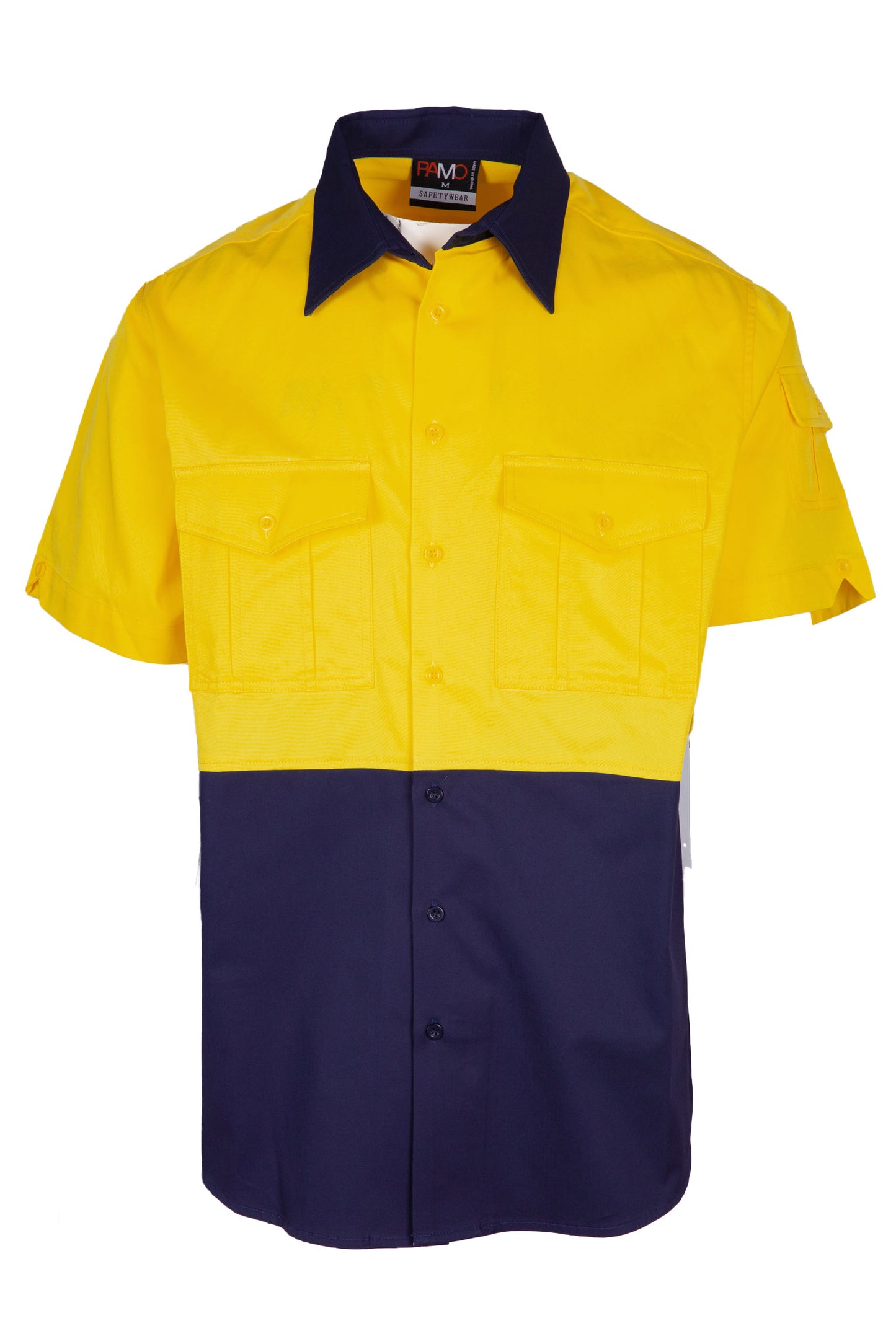 S007MS-100% Combed Cotton Drill Short Sleeve