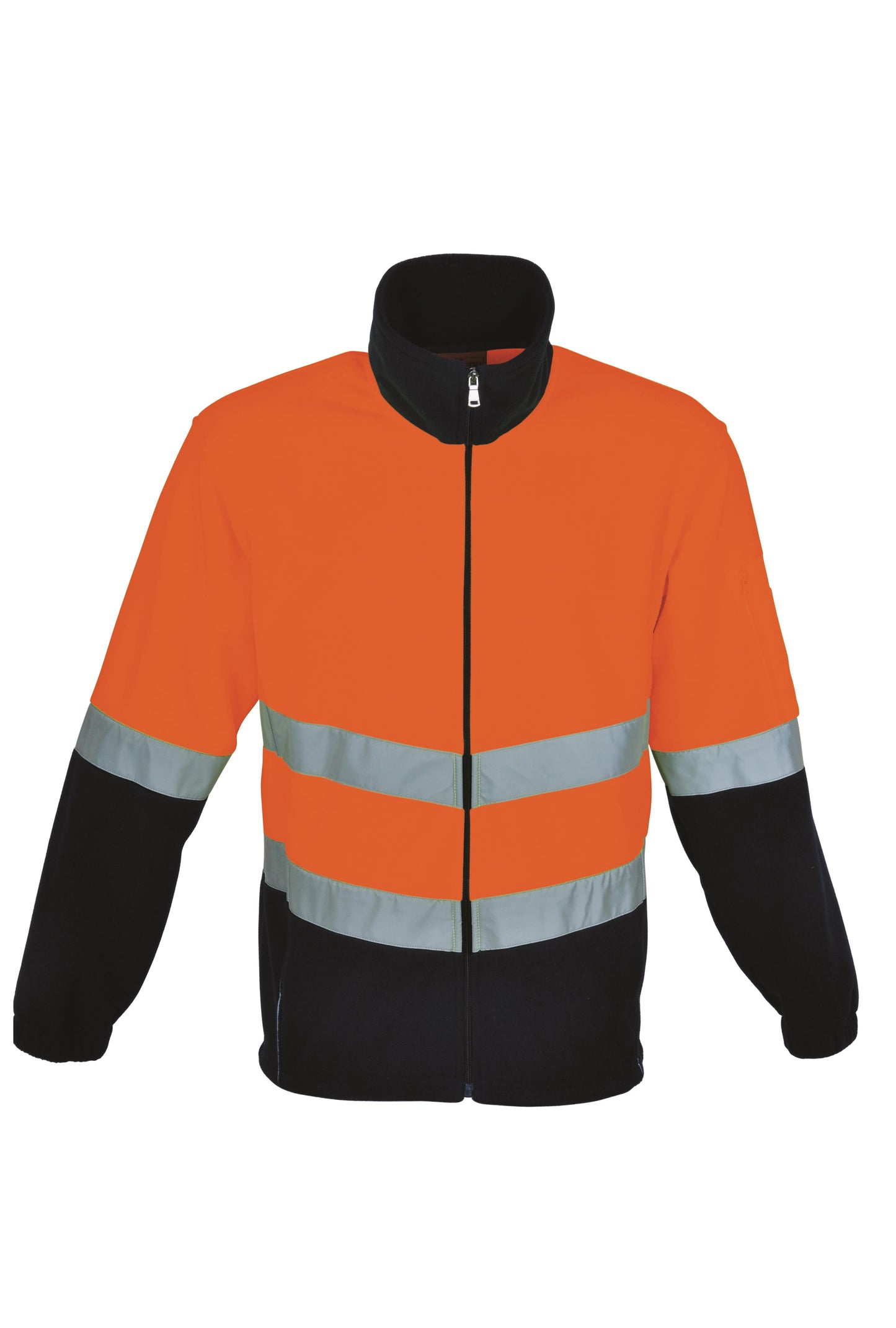 SJ1239-Hi-Vis Full Zip Polar Fleece With 3M Tape