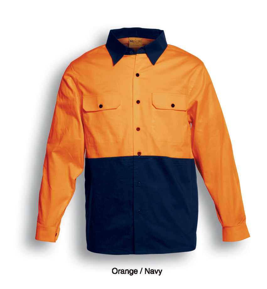 SS1013-Hi-Vis Cotton Twill Shirt L/S