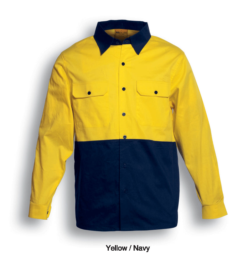 SS1013-Hi-Vis Cotton Twill Shirt L/S