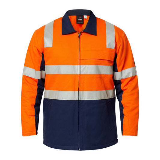 WJ8019-Hi Vis Quilted Jkt W/Tape