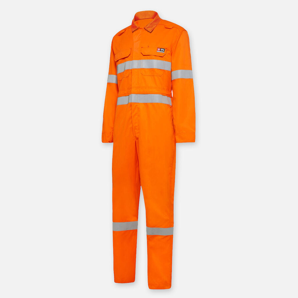 Y00080-Shieldtec FR lightweight Hi Vis Coverall with FR Tape