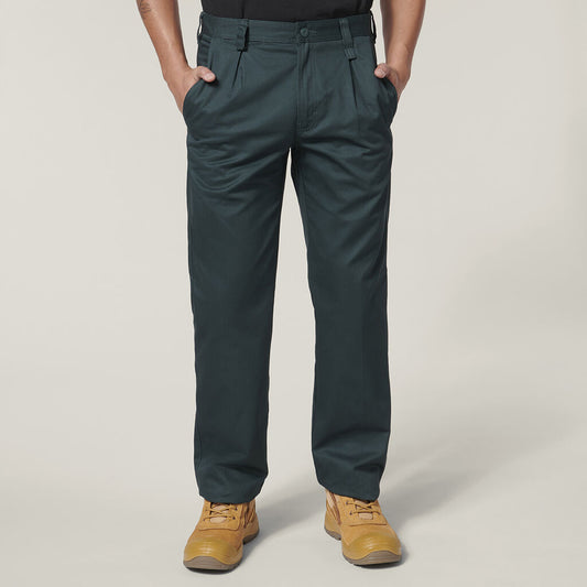 Y02501-COTTON DRILL RELAXED FIT PANT