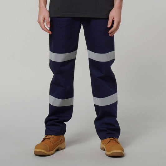 Y02615-DOUBLE HOOP TAPE COTTON DRILL PANT