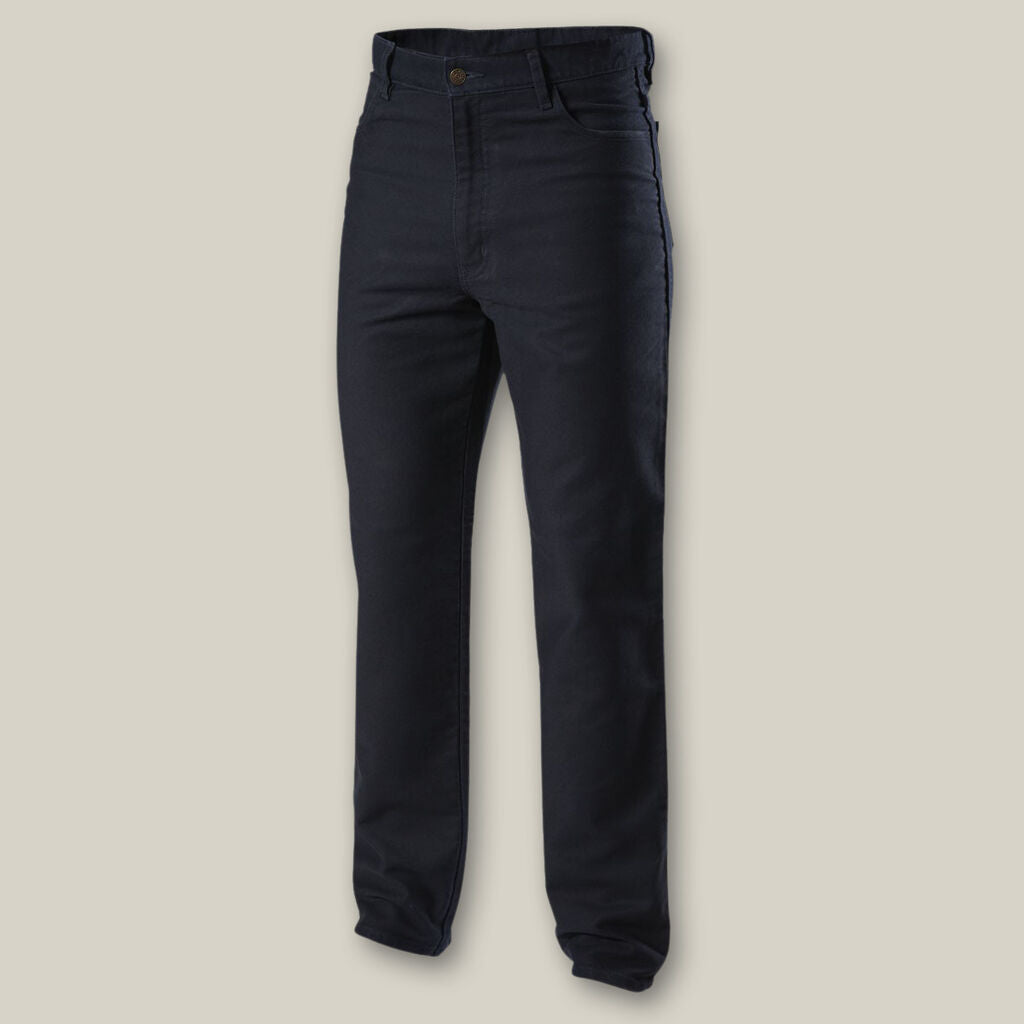 Y03875-MOLESKIN 5 POCKET HEAVY DUTY DENIM WORK JEANS