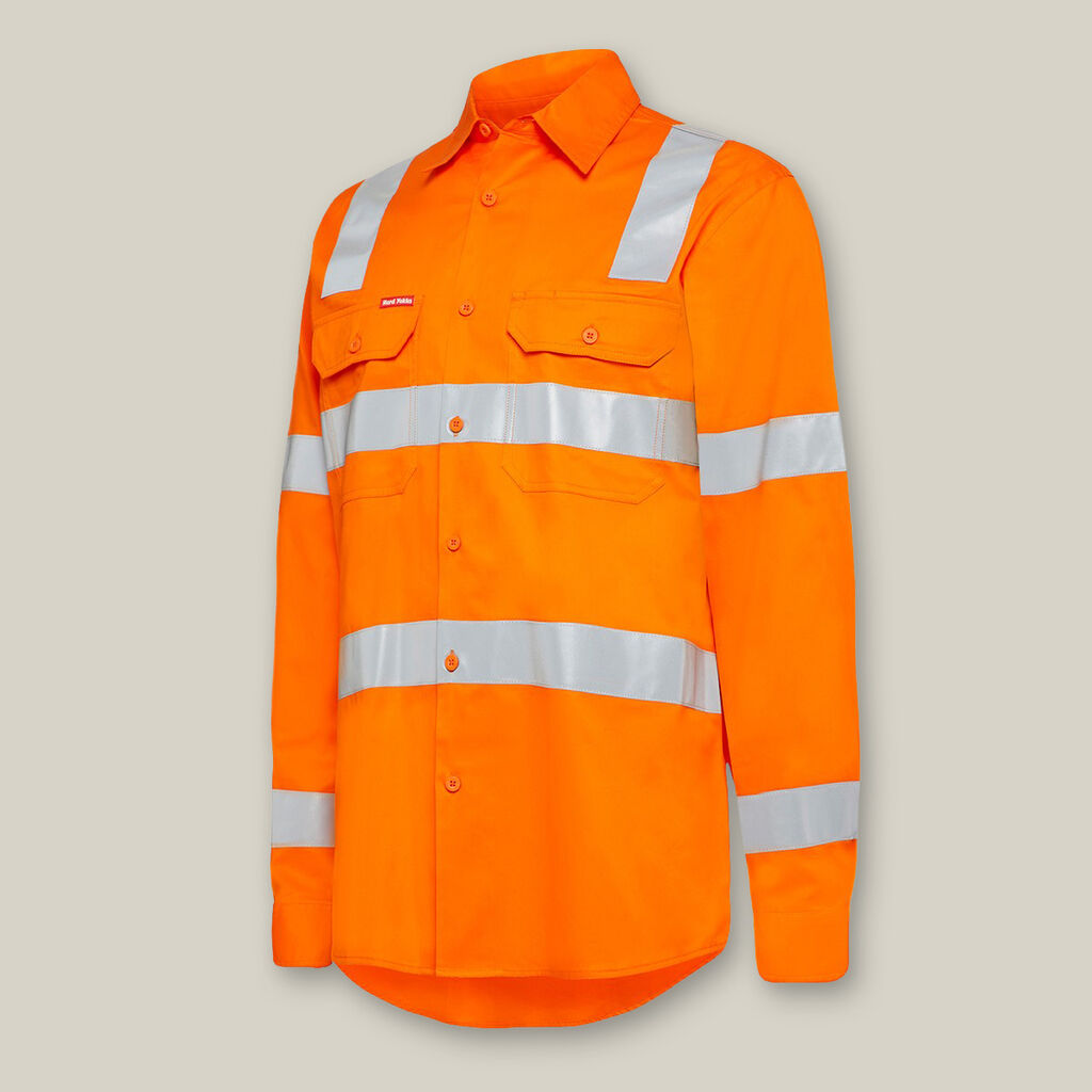 Y04265-BIOMOTION HI-VIS TAPED COTTON SHIRT