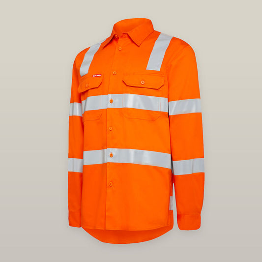 Y04275-LONG SLEEVE HI-VIS BIOMOTON TAPED SHIRT