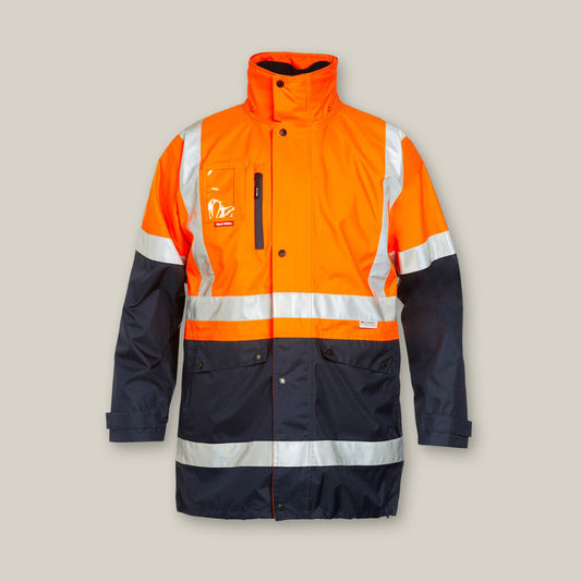 Y06057-HI-VIS 4-IN-1 TAPED WET WEATHER JACKET