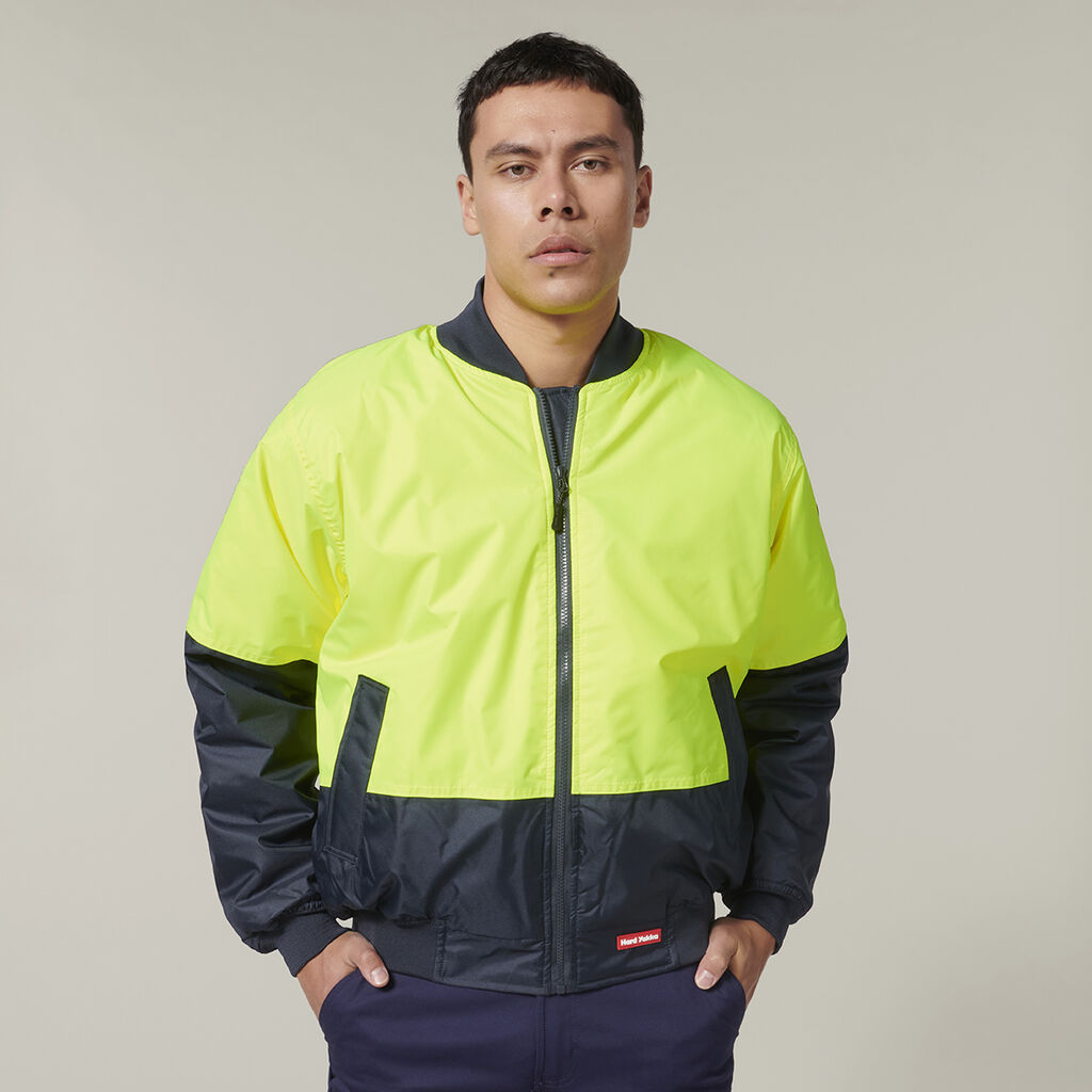 Y06670-CORE HI-VIS 2 TONE WATERPROOF BOMBER JACKET