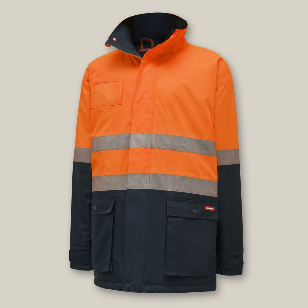 Y06685-CORE HI-VIS 2 TONE TAPED QUILTED WATERPROOF JACKET