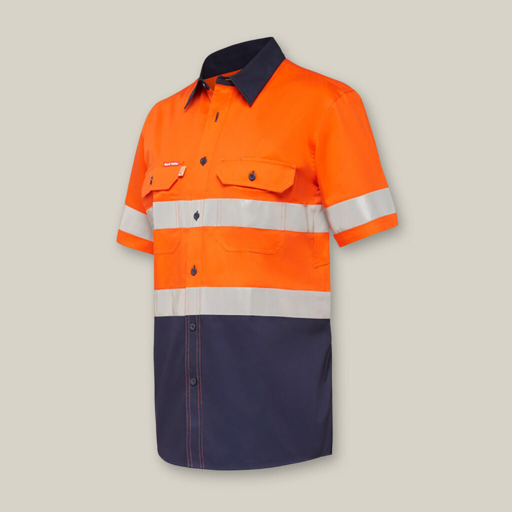 Y07735-KOOLGEAR HI-VIS 2 TONE TAPED VENTED SHORT SLEEVE SHIRT