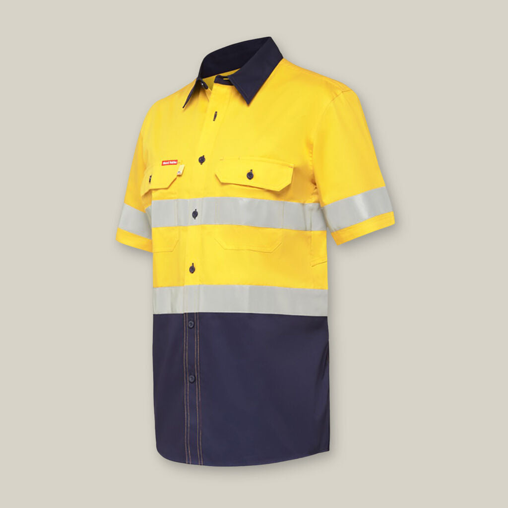 Y07735-KOOLGEAR HI-VIS 2 TONE TAPED VENTED SHORT SLEEVE SHIRT