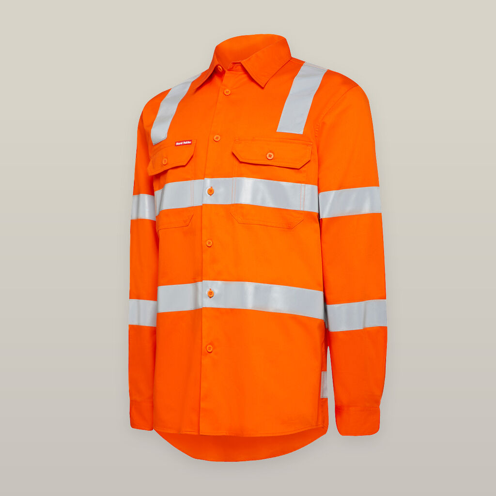 Y08420-WOMEN'S FOUNDATIONS BIOMOTION HI-VIS TAPED LONG SLEEVE CROSS BACK