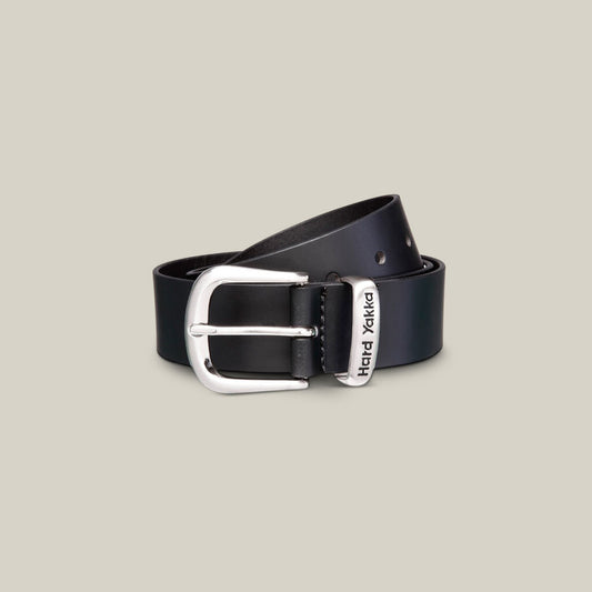 Y09402-HY LEATHER & BRASS BUCKLE BELT